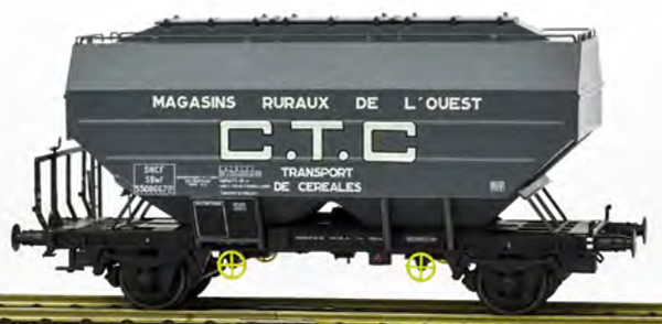 REE Modeles WB-554 - French Grain wagon RICHARD manufacturing CTC MAGASIN RURAUX DE L’OUEST Era III